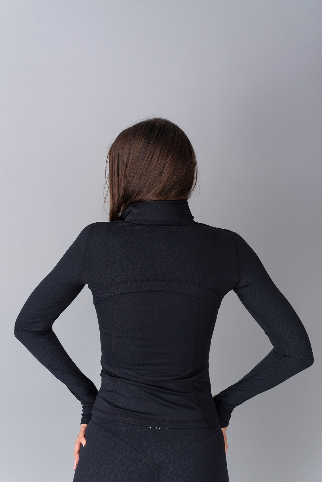 Leopard Maglia con zip