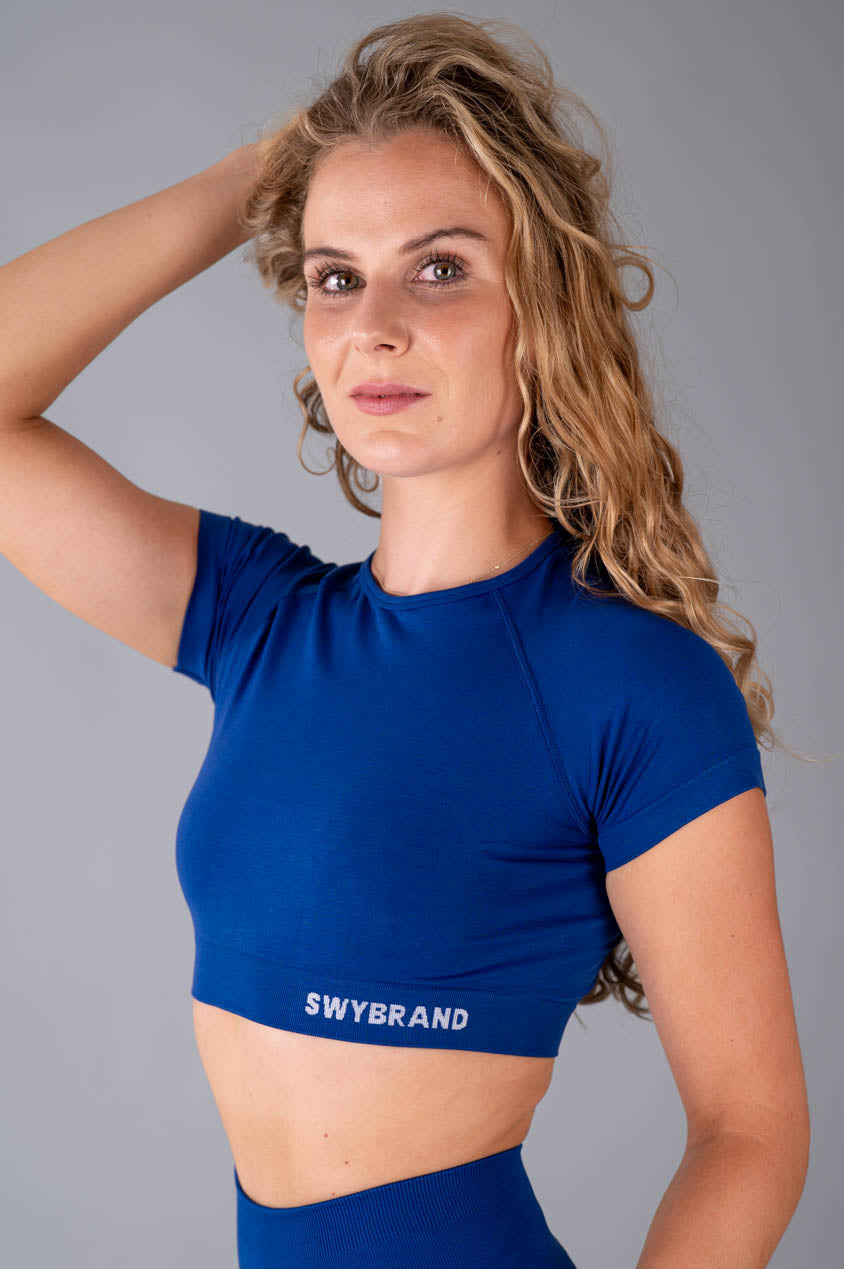 Elevate crop top maniche corte