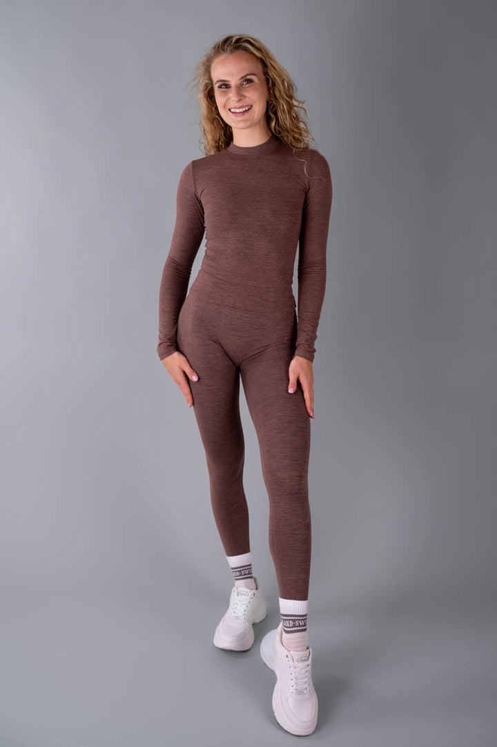 Maglia a maniche lunghe Comfort con collo alto