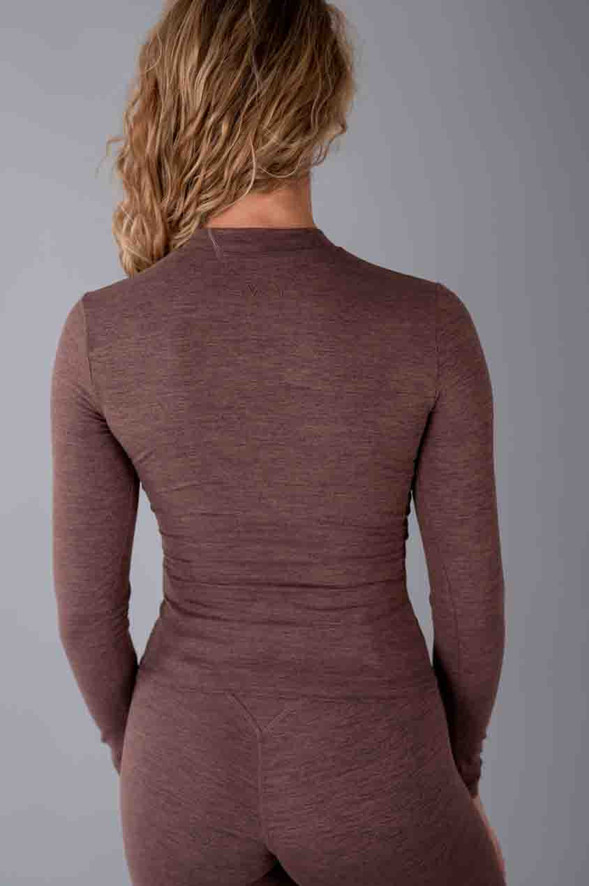 Maglia a maniche lunghe Comfort con collo alto