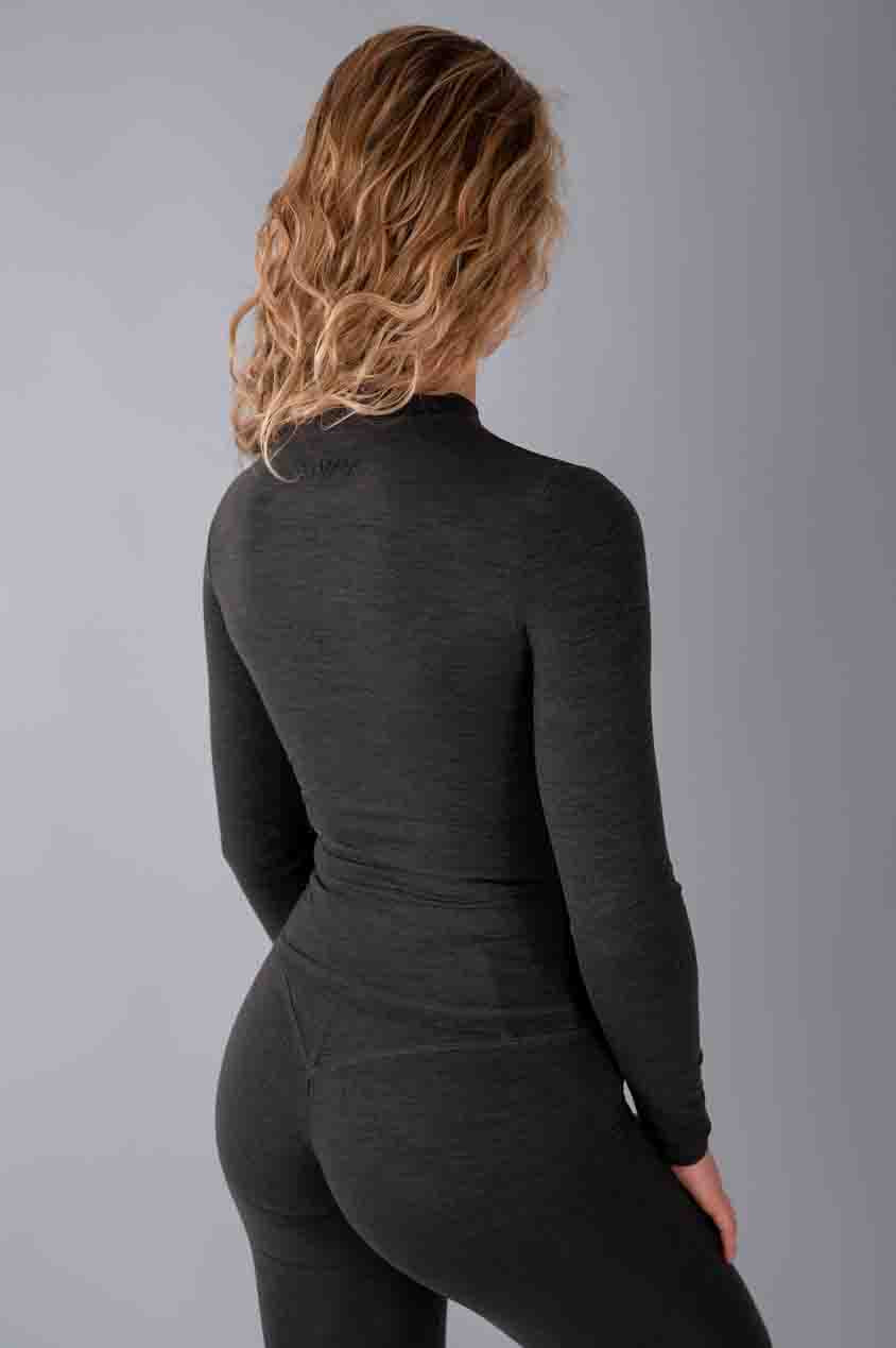Maglia a maniche lunghe Comfort con collo alto