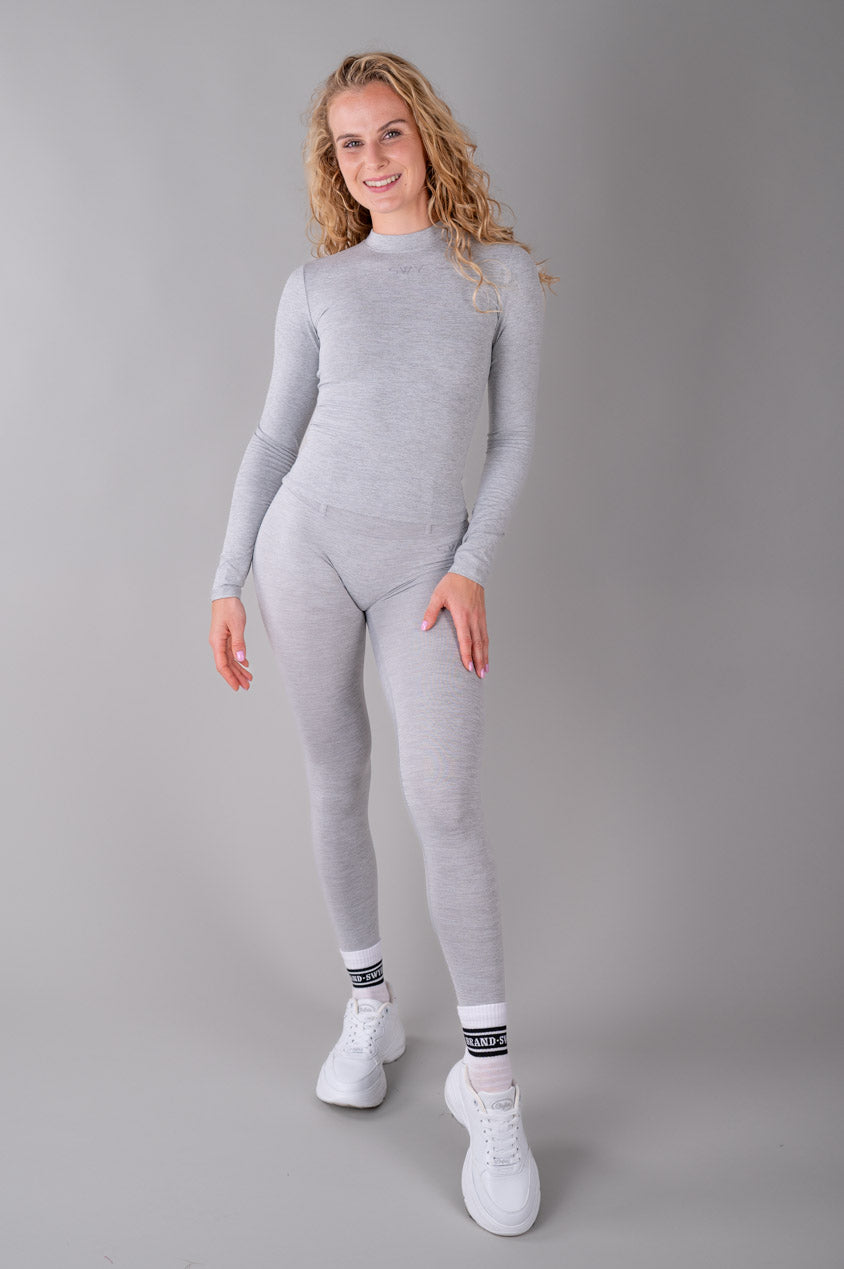 Maglia a maniche lunghe Comfort con collo alto