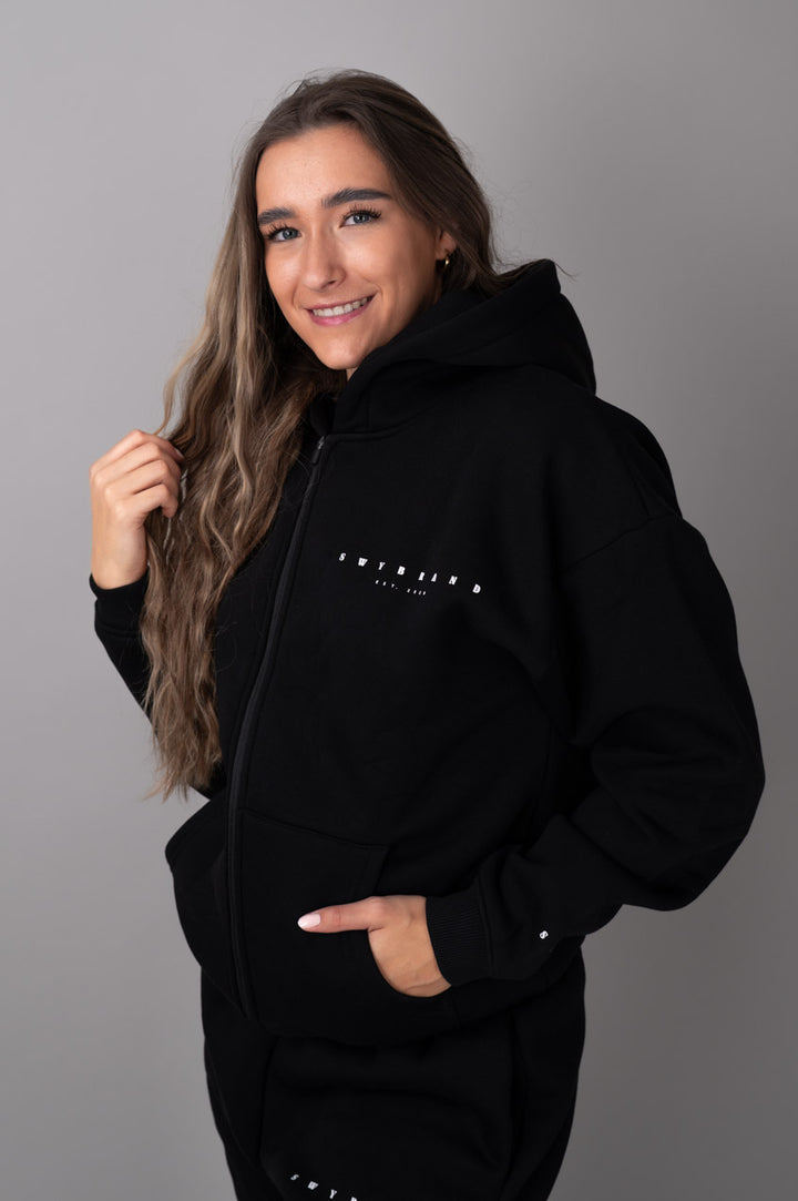 Ease ziphoodie black- other side view