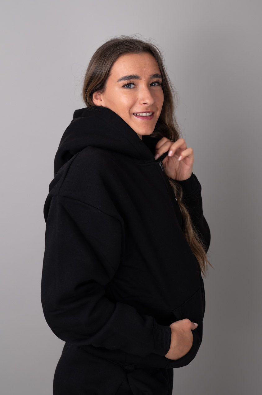 Ease ziphoodie black-side view