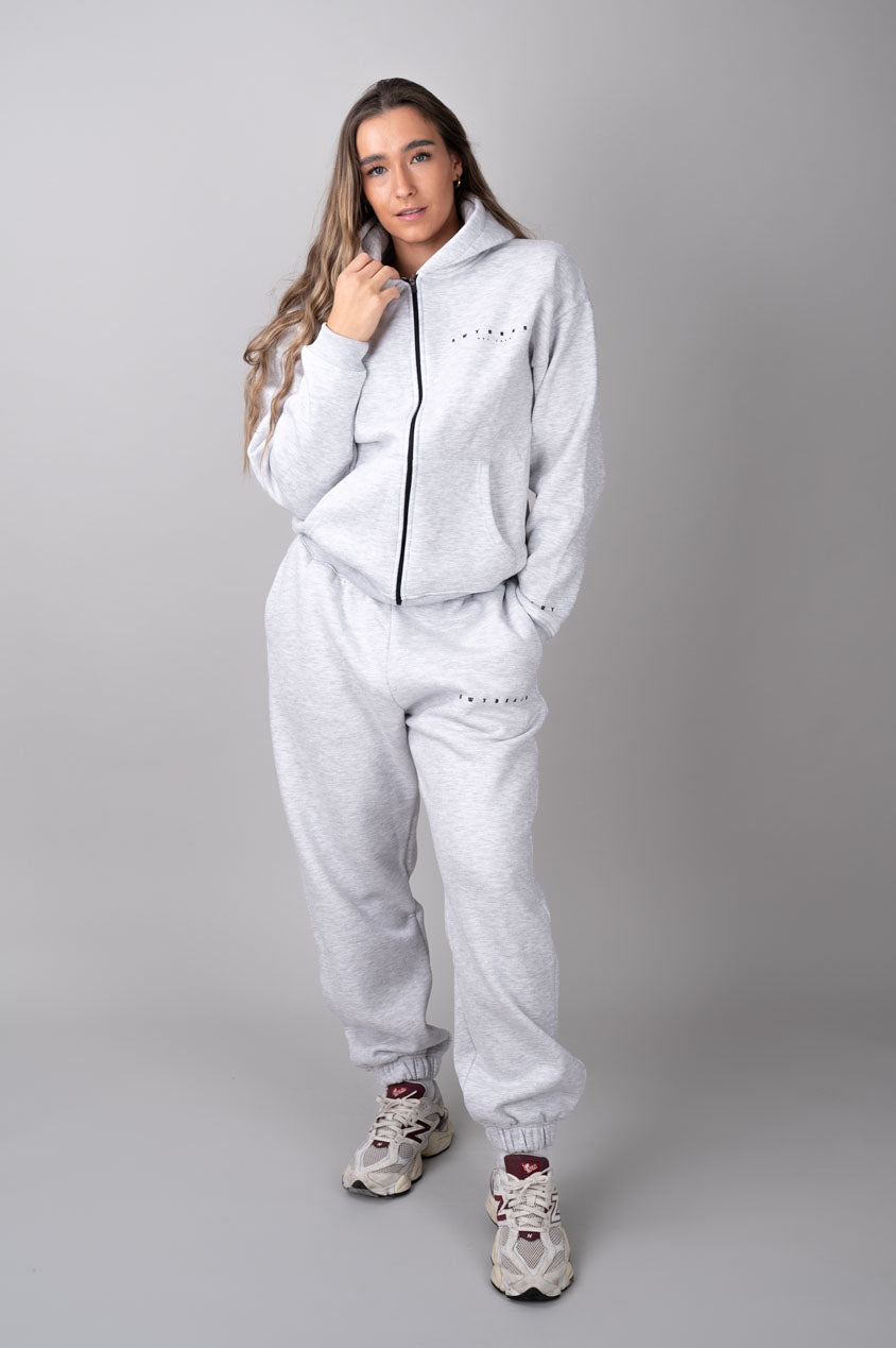 Ease ziphoodie grey with joggers