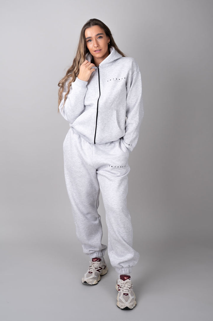 Ease ziphoodie grey with joggers