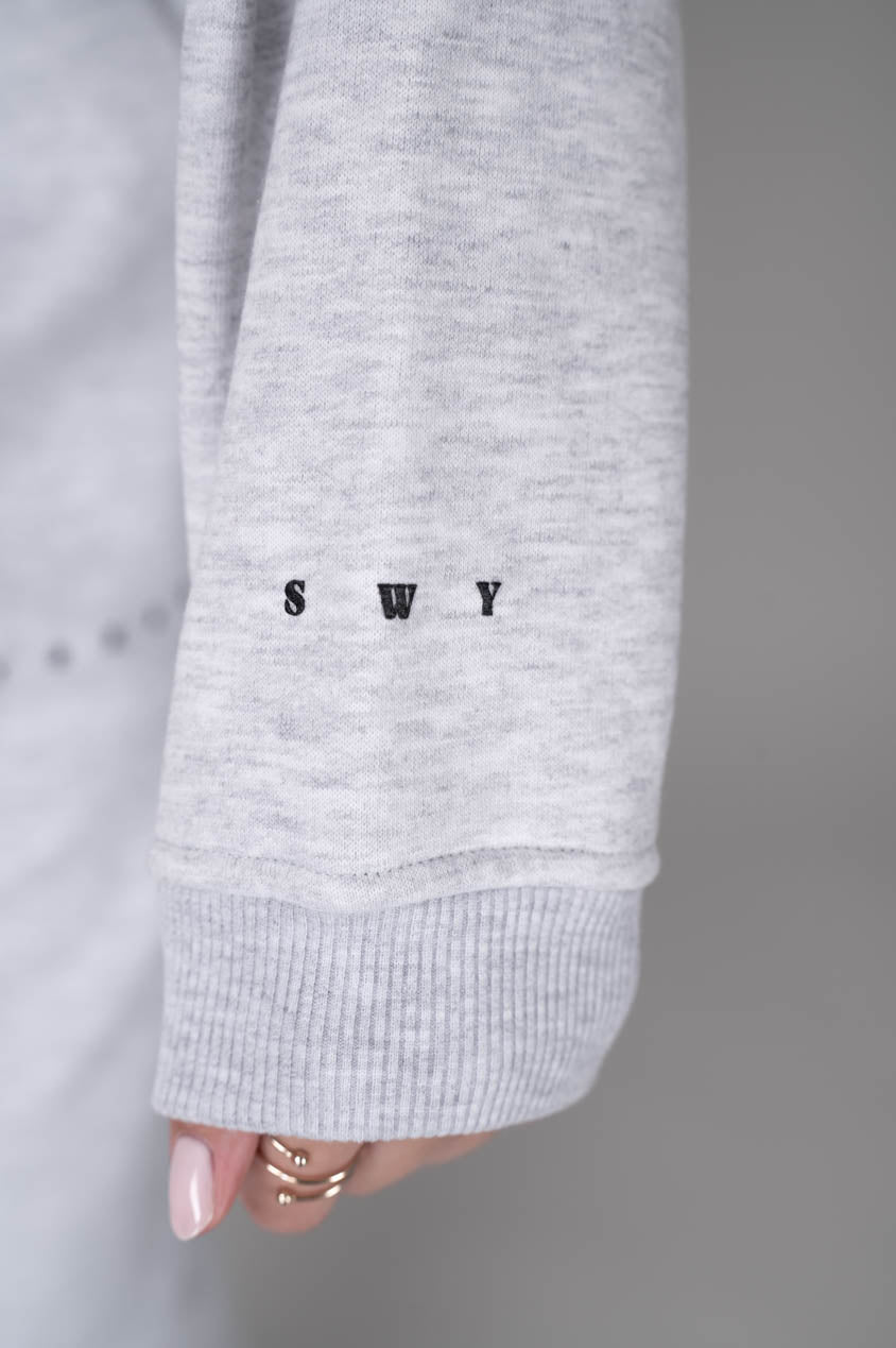 Ease ziphoodie grey-detail