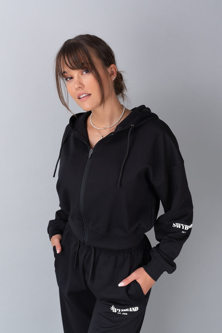 Effort zip jacket BLACK