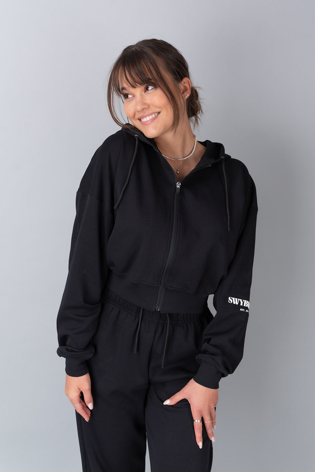Effort zip jacket BLACK