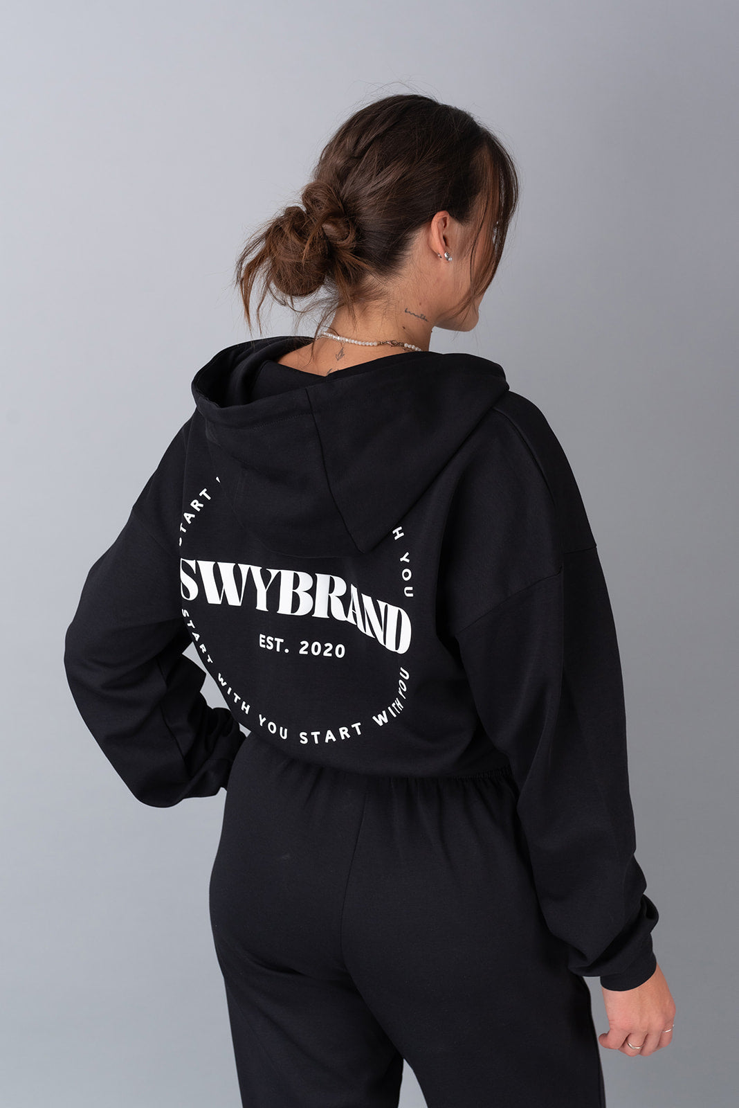 Effort zip jacket BLACK