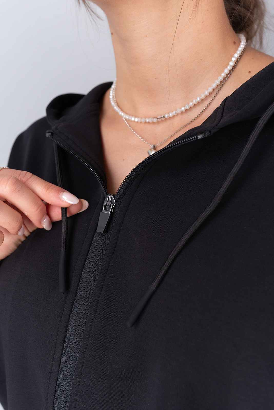 Effort zip jacket BLACK