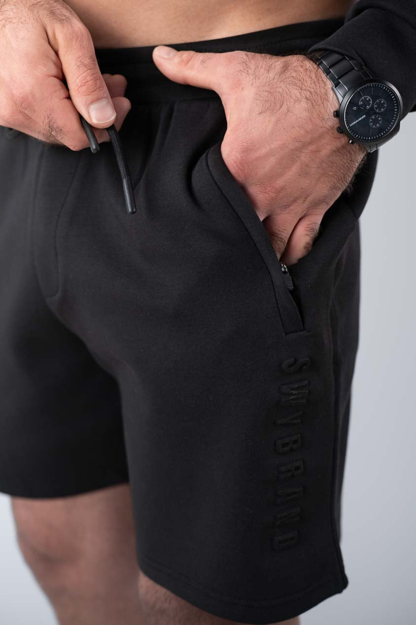 Men core shorts black, details