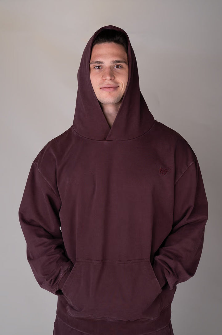 Washed Velvet Hoodie hood