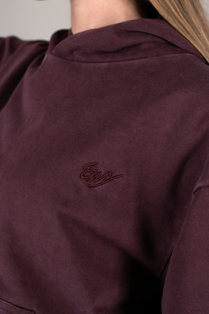 Washed Velvet Hoodie details