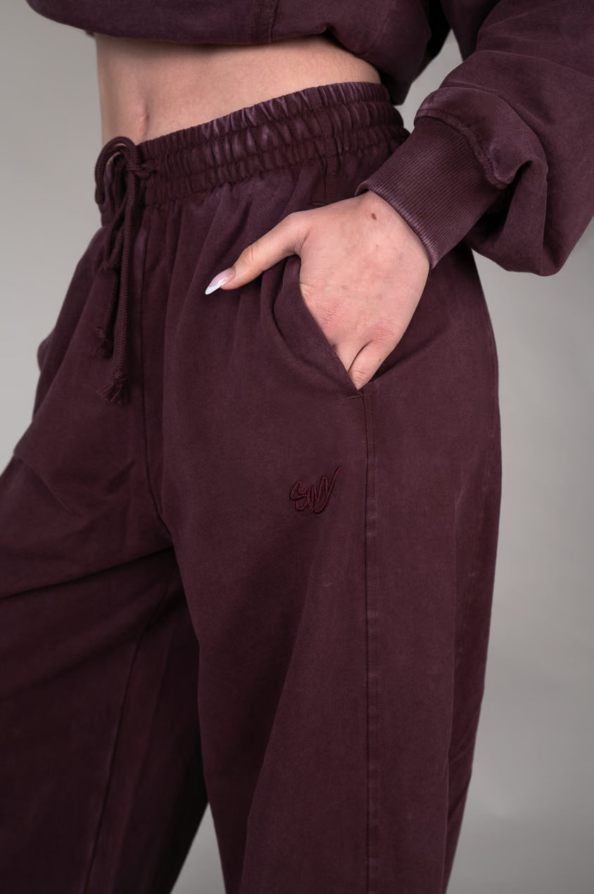 Washed Velvet Balloon pants pocket details