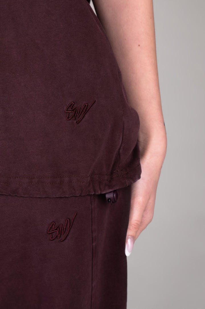 Washed red T-Shirt logo detail